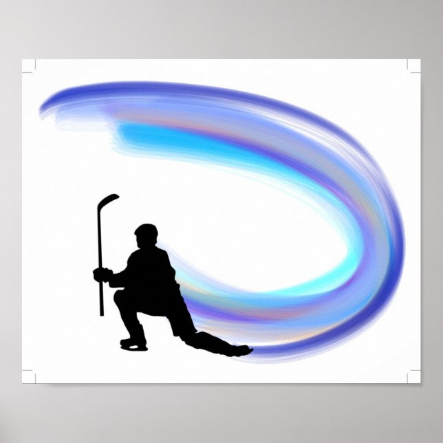 HOCKEY PLAYER POSTER (Front)