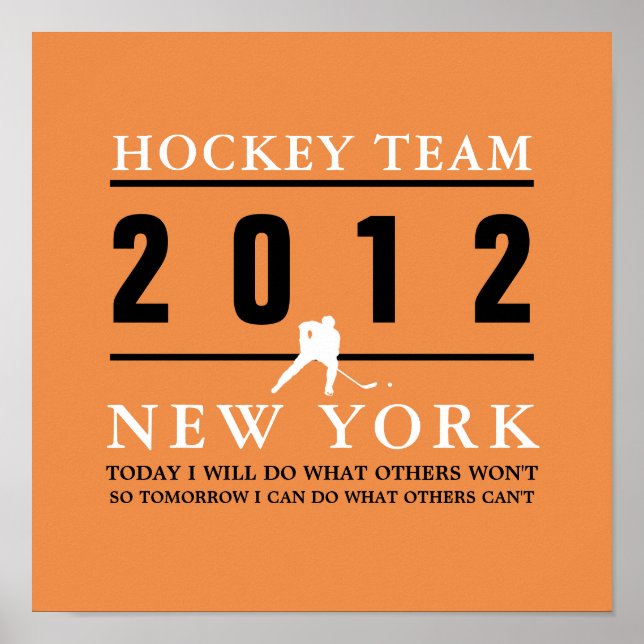 Hockey Player Poster (Front)