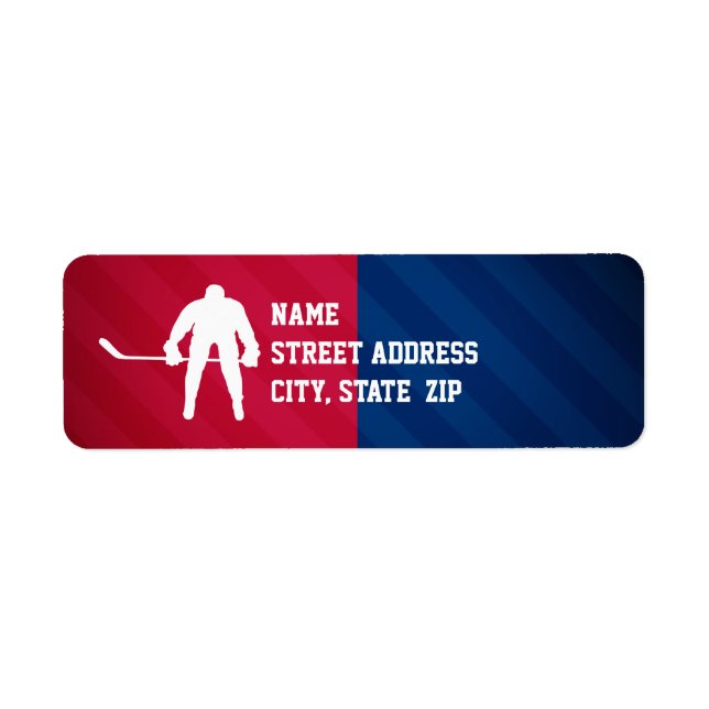 Hockey Player; Red, White, and Blue (Front)