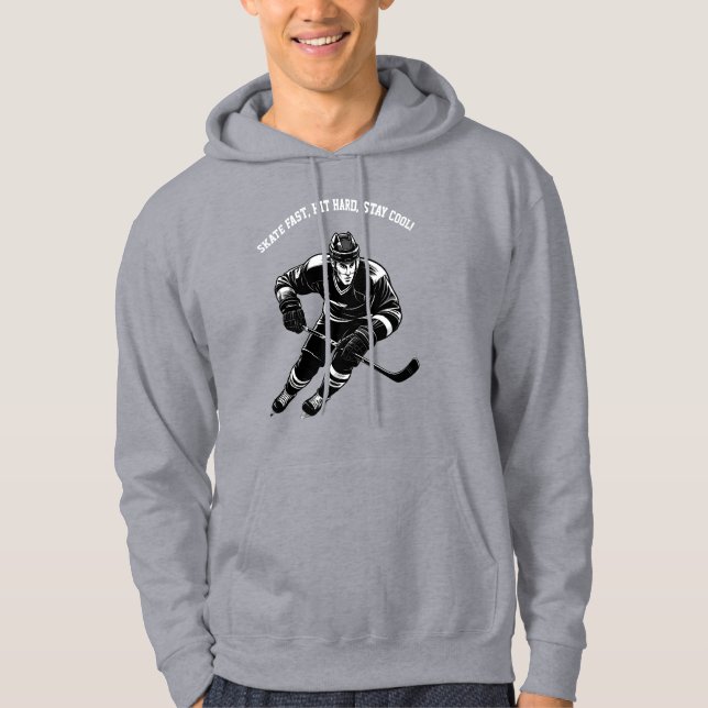 Hockey Player Shirt – Bold & Dynamic Ice Hockey (Front)