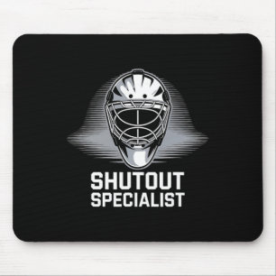 Hockey Player Shutout Penalty Box Hockey Goalkeepe Mouse Mat