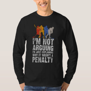 Hockey Player Sports Game Gag Graphic T-Shirt