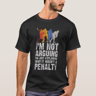 Hockey Player Sports Game Gag Graphic T-Shirt