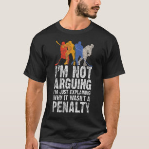 Hockey Player Sports Game Gag Graphic T-Shirt