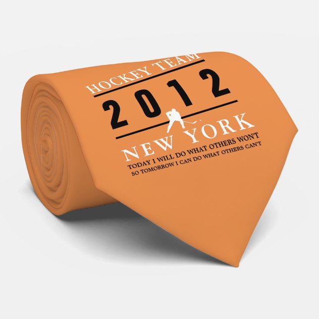 Hockey Player Tie (Rolled)