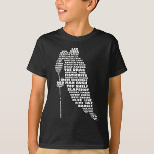 Hockey Player Typography Children's T-Shirt