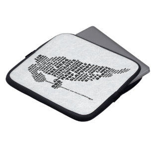 Hockey Player Word Art Laptop Sleeve