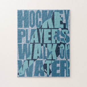 Hockey Players Walk On Water Jigsaw Puzzle