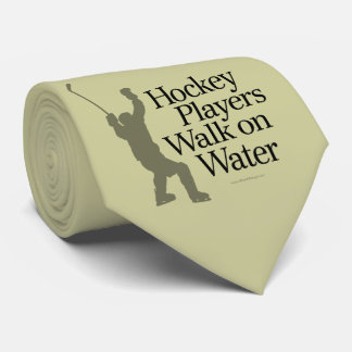 Hockey Players Walk On Water tie (light)