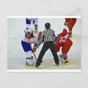 hockey postcard