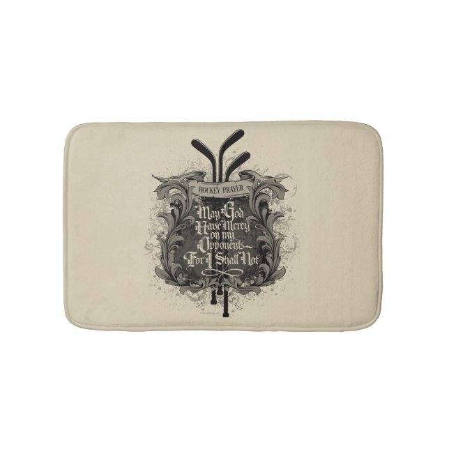 Hockey Prayer Bath Mat (Front)