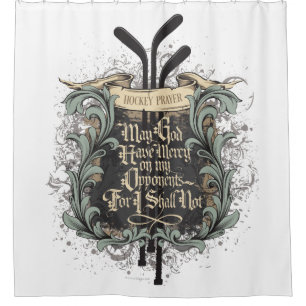 Hockey Prayer Shower Curtain