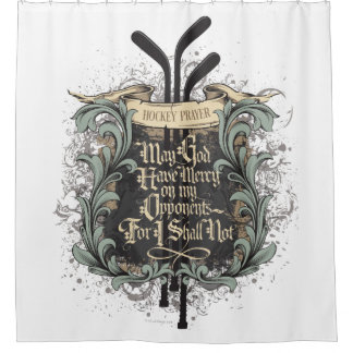 Hockey Prayer Shower Curtain