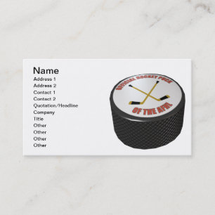 Hockey Puck Business Card