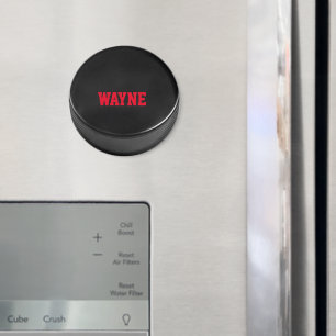 Hockey Puck Personalised Magnet