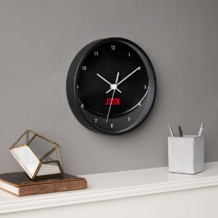 Hockey Puck Personalised Wall Clock
