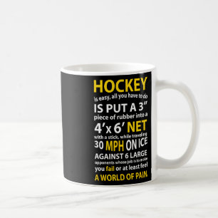 Hockey Quote Hockey Is Easy Gift For Men Women Fan Coffee Mug