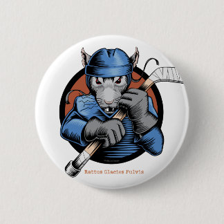 Hockey Rat 6 Cm Round Badge