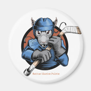 Hockey Rat Magnet