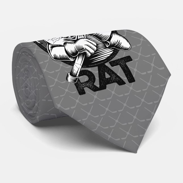Hockey Rat Neck Tie (Rolled)