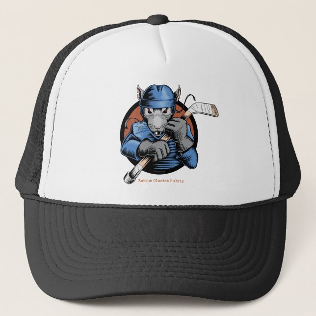 Hockey Rat Trucker Hat (Front)