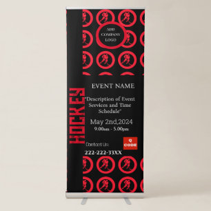 HOCKEY  RETRACTABLE BANNER