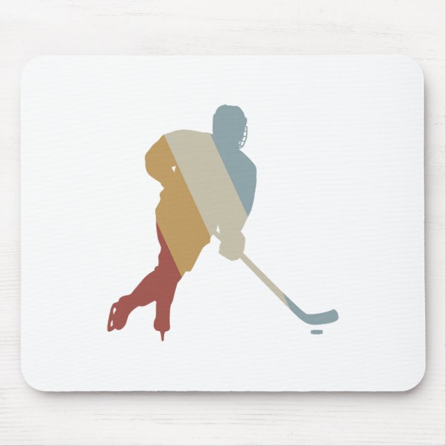Hockey Retro Style Vintage  Mouse Mat (Front)