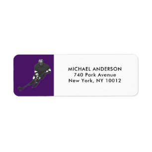 Hockey return-address labels