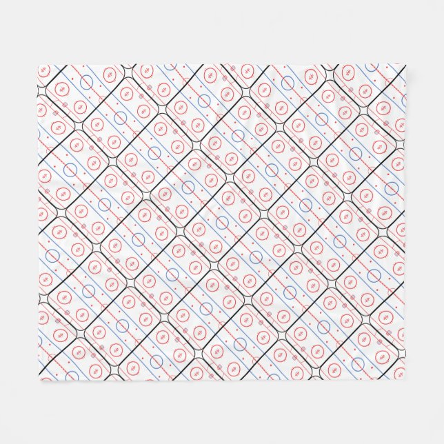 Hockey Rink Companion Autograph Ready Fleece Blanket (Front (Horizontal))