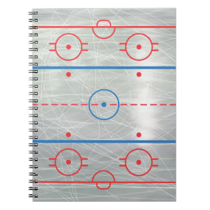 Hockey Rink Ice Notebook