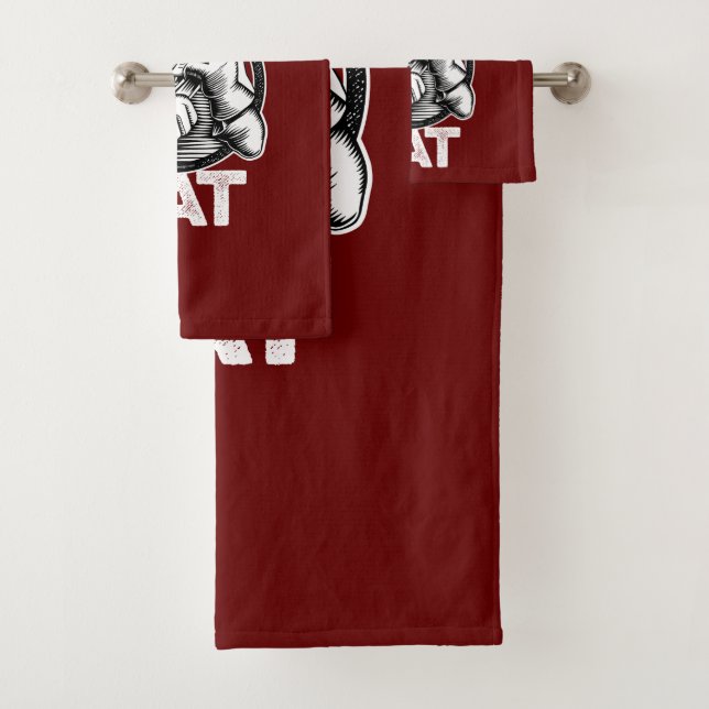 Hockey Rink Rat Bath Towel Set (Insitu)