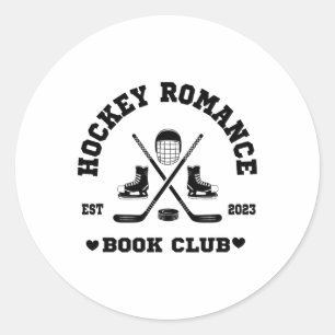 Hockey Romance Book Club Classic Round Sticker