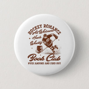 Hockey Romance Smut Reader Book Club Book Lover Bo 6 Cm Round Badge