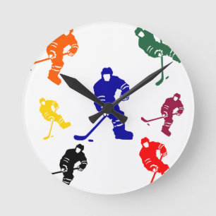 HOCKEY ROUND CLOCK