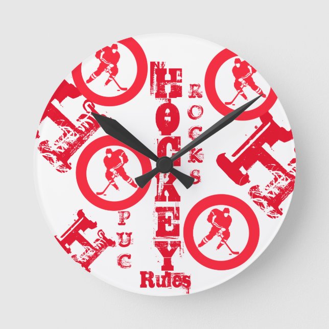 Hockey    round clock (Front)