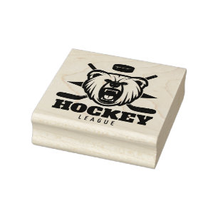 Hockey Rubber Stamp