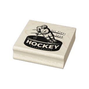 Hockey Rubber Stamp
