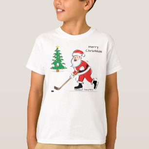 Hockey Santa Christmas Youth T-Shirt