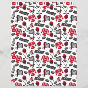 Hockey Scrapbook Paper