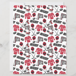 Hockey Scrapbook Paper