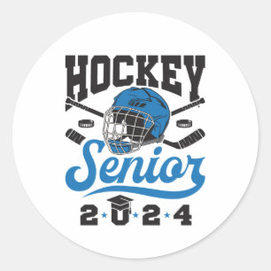 Hockey Senior Class of 2024 Classic Round Sticker