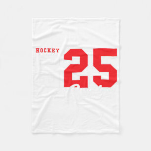 Hockey Senior Night Hockey Senior 2025 Graduation Fleece Blanket