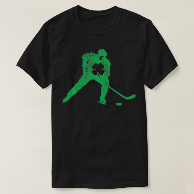 Hockey Shamrock St T-Shirt (Design Front)