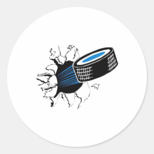 Hockey Shirt Classic Round Sticker