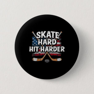 Hockey Shirt Hockey Boy Gifts Stuff Ice Hockey Jer 6 Cm Round Badge