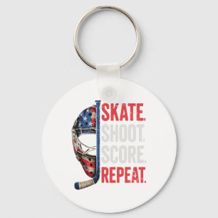 Hockey Shirt Hockey Boy Gifts Stuff Ice Hockey Jer Key Ring