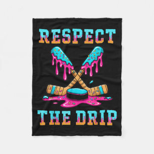 Hockey Shirts For Boys 8-12 Ice Cream Drip Stuff Fleece Blanket