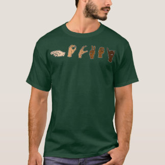 Hockey Sign Language Melanin Funny Sign Language T-Shirt