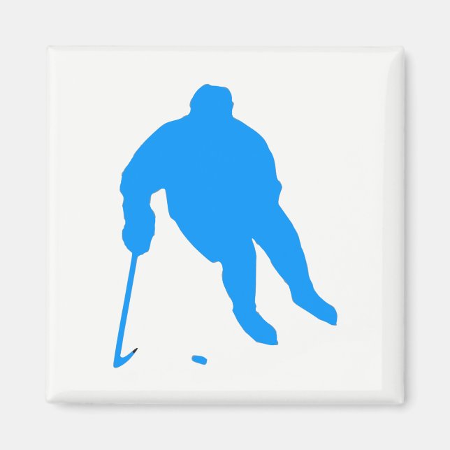 Hockey Silhouette Magnet (Front)
