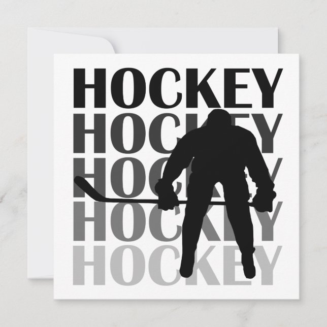 Hockey Silhouette T-shirts and Gifts (Front)